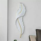 White Nordic Feather LED Wall Light Wall art Wall Art