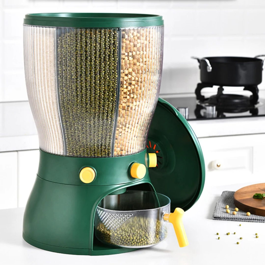 Cereal Dispenser Dry Food Storage Container with Portion Control- Furaha Finds Kenya