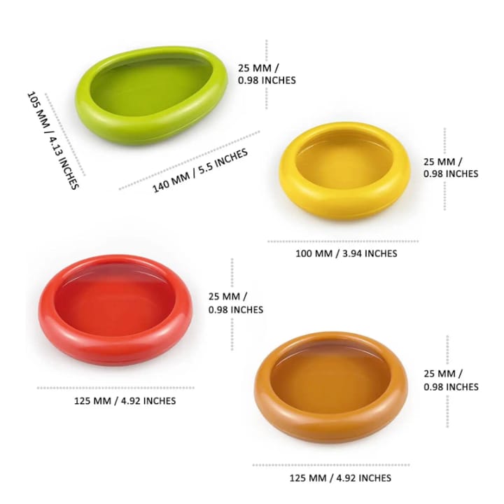 Fruit Covers 4pcs Set Breathable Mesh Food Protectors- Furaha Finds Kenya