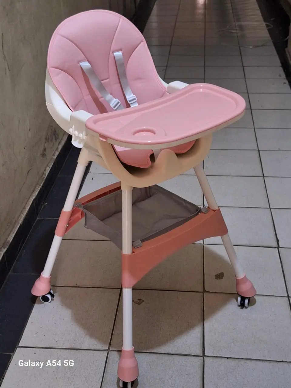 Baby Feeding Chair Foldable Height Adjustable With Wheels Kids Essentials High Chairs