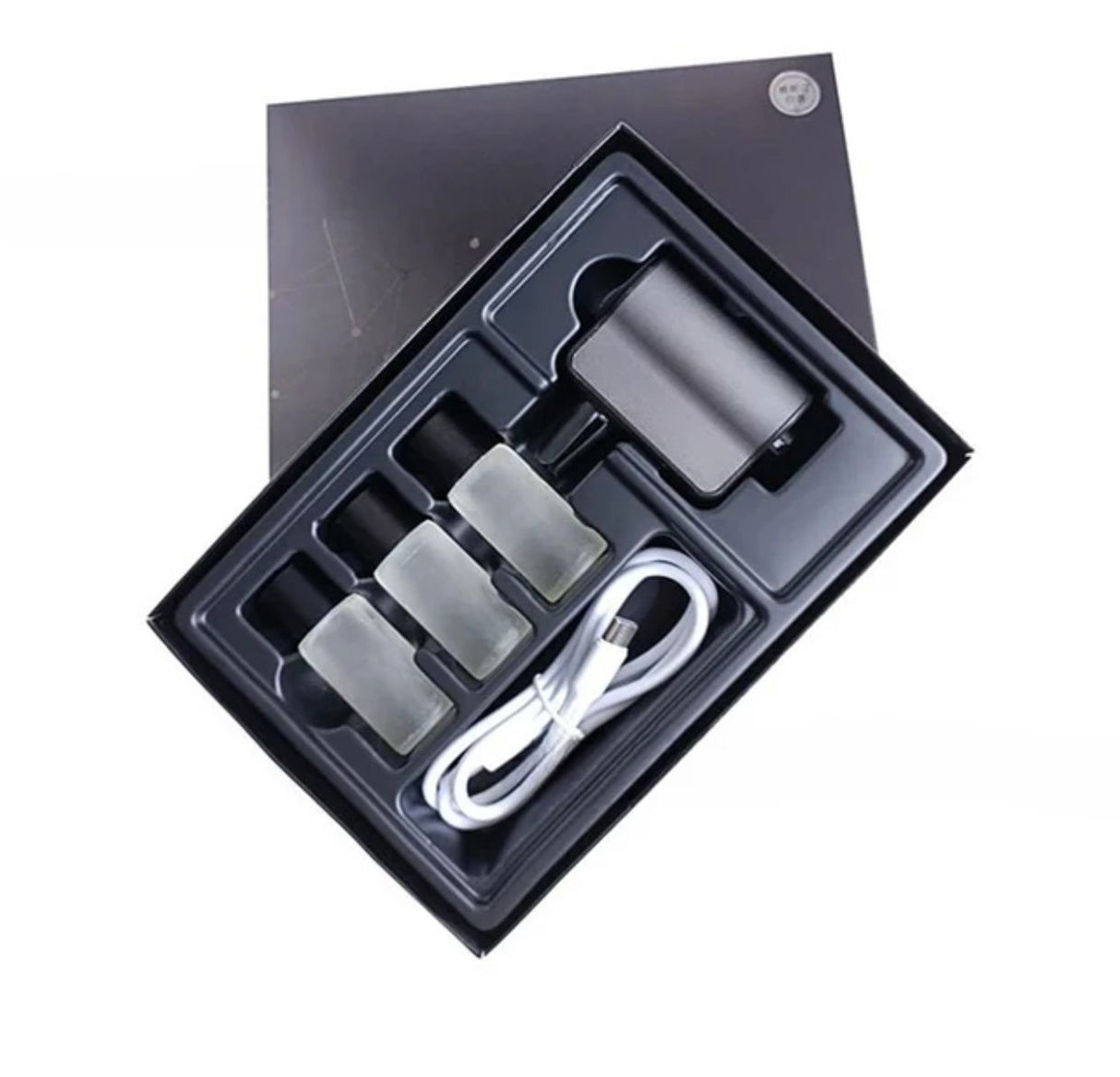 USB Rechargeable Car Aroma Diffuser with 3 Refillable Scents