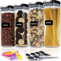 4-Piece Transparent Acrylic Pantry Storage Containers Storage container Food Storage Containers