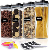 4-Piece Transparent Acrylic Pantry Storage Containers Storage container Food Storage Containers