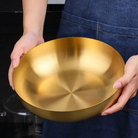 3 Litre Gold Stainless Steel Ramen Bowl Bowls