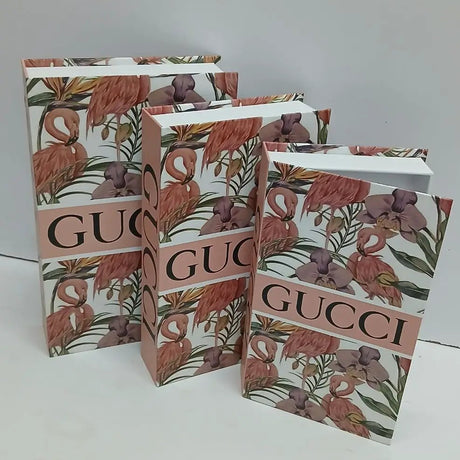 3 in 1 Hard Gloss Decorative Storage Books Decor Decor