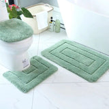 3 Piece Bathroom Mat Set Bathroom Mats Bath Mats & Rugs