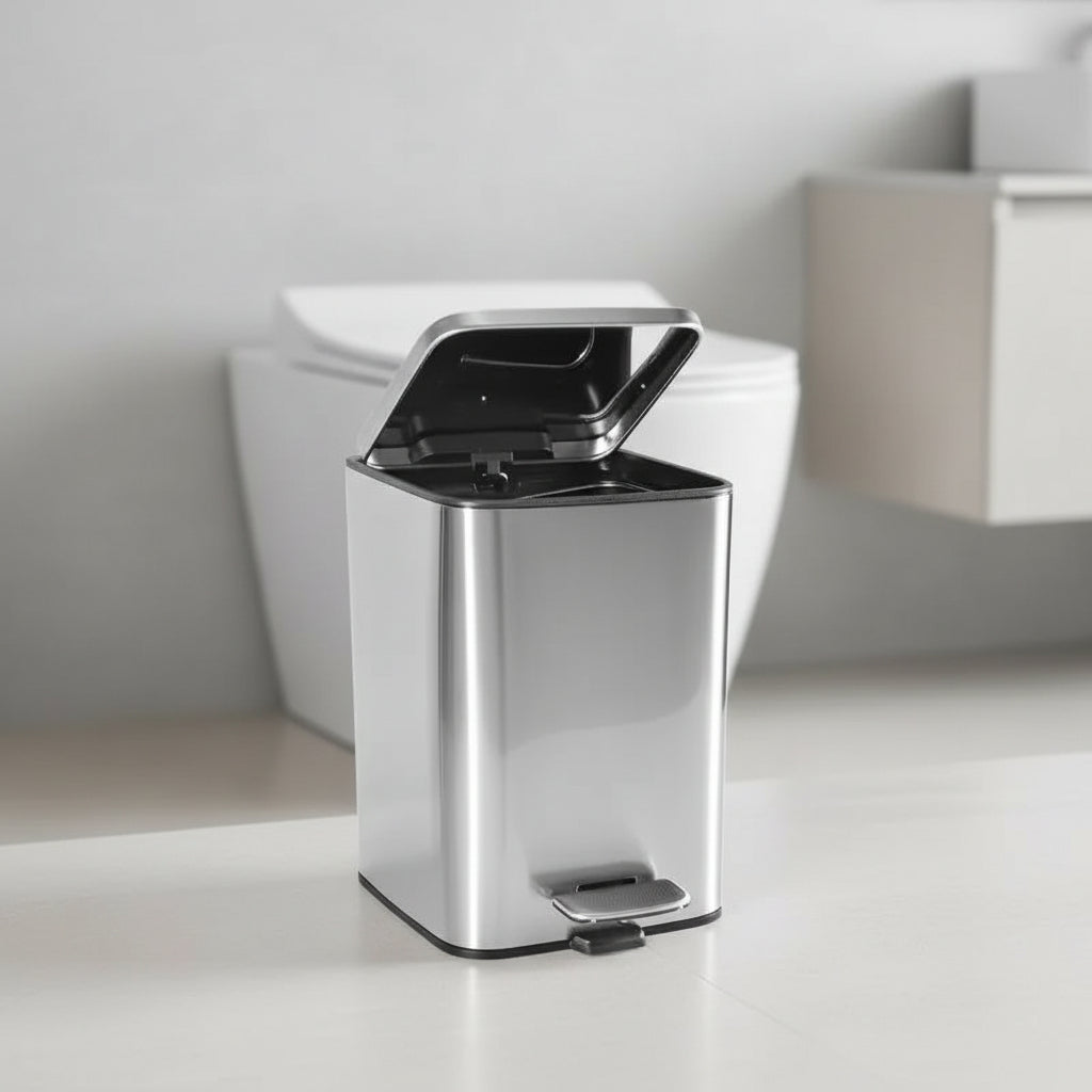 5L Stainless Steel Pedal Bin Pedal bin Trash Cans