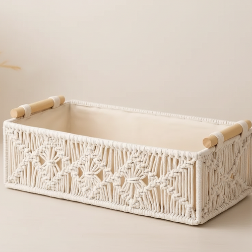 Handmade Woven Basket Household Storage Baskets