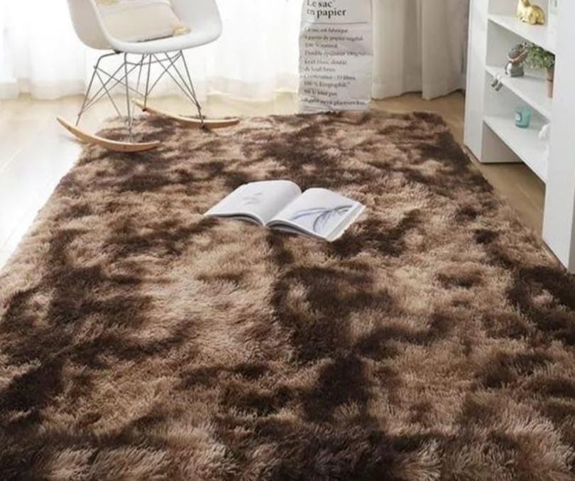 5×8 Fluffy Nonslip Carpet Floor Mat Soft and Modern Design