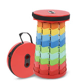 Portable Retractable Plastic Stool - Adjustable Foldable Chair