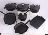 Original Heavy Duty Enamel Cast Iron 11pcs Cookware Set S JADE