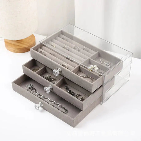 Acrylic Jewellery Storage & Display Box Jewelry Boxes