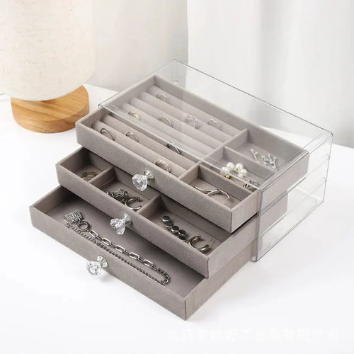 Acrylic Jewellery Storage & Display Box Jewelry Boxes