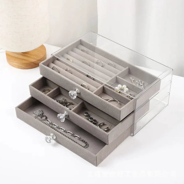 Acrylic Jewellery Storage & Display Box Jewelry Boxes