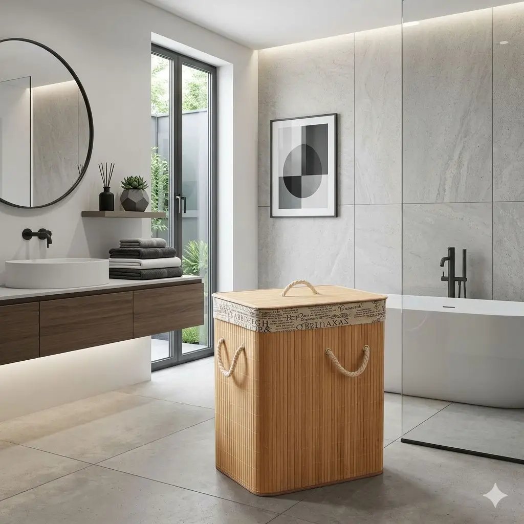 Eco-Friendly Bamboo Laundry Basket – Square Laundry Baskets