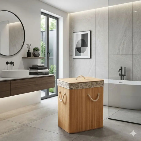 Eco-Friendly Bamboo Laundry Basket – Square Laundry Baskets