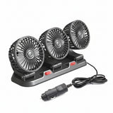 3 Head Rotating Car Cooling Fan Car accessories Motor Vehicle Climate Control