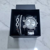 4 in 1 Infinity Watch Set – Elegant Ladies Set Jewelry Sets