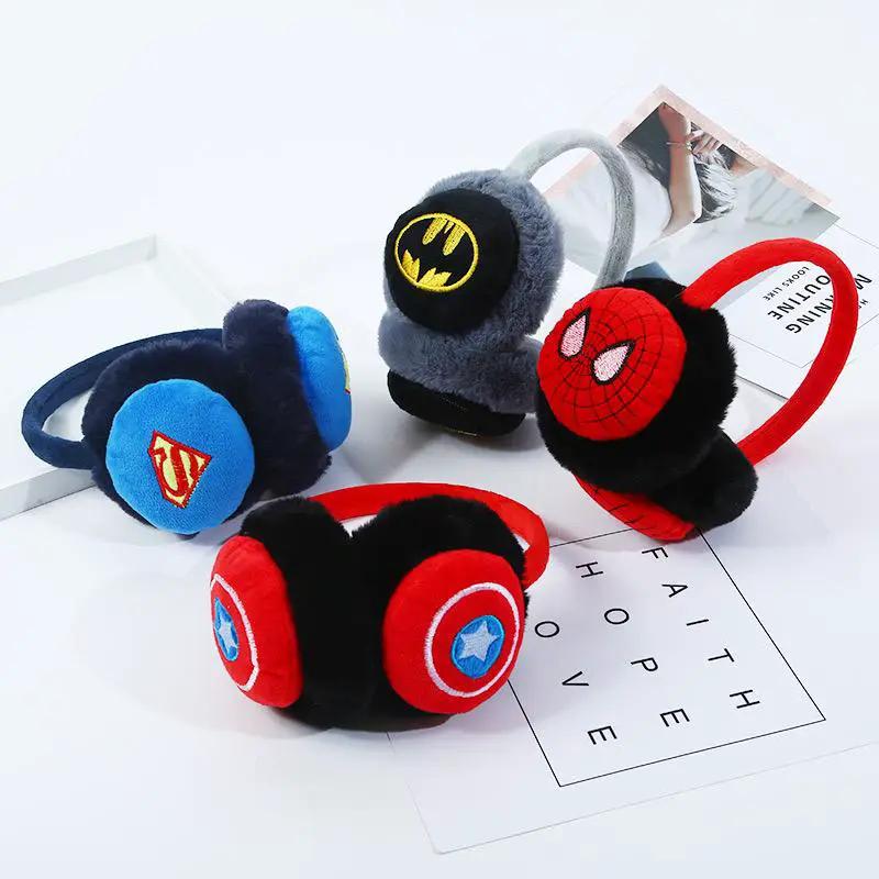Boys Superhero Plush Fur Earmuffs Ear muffs Earmuffs