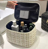 Tweed Luxury Cosmetic Bag Organizer for Travel Beauties Beauty & Personal Care Makeup Bags