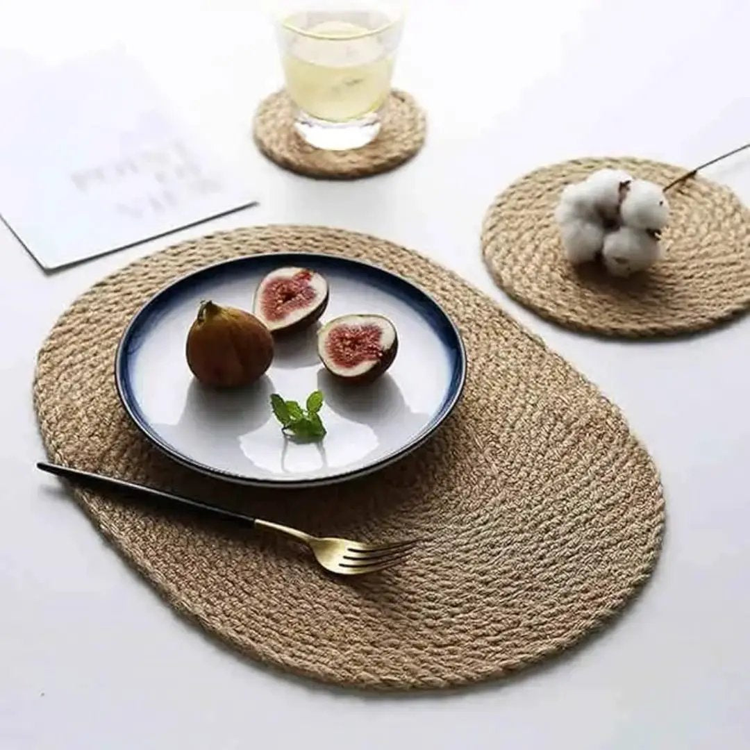 Woven Oval Shape Placemats Placemats Placemats