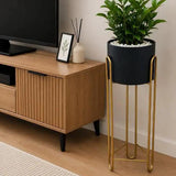 Gold Metal Plant Stand with Pot Plant Stands