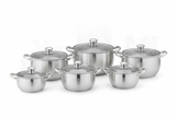 Edenberg 12pcs Stainless Steel Cookware Set Cookware Sets