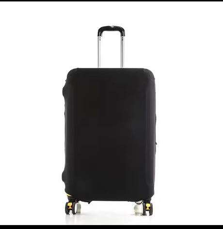Furaha Finds Elastic Luggage Cover in black. Dustproof and anti-scratch suitcase protector for 18–32 inch suitcases. Ideal for outdoor travel