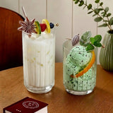 4pc Ribbed Highball Glass Set Drinkware Drinkware Sets