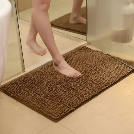 Chenille Bathroom Mat Bath Mats & Rugs