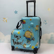 Unisex Kids Cartoon Travel Suitcase on Wheels 54x22x42cm Bags & Luggage Kids' Suitcases