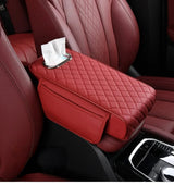 2 in 1 Car Armrest with Tissue Storage – Universal Multifunctional Booster Pad