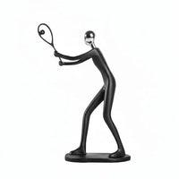 Tennis Sculpture Ceramic Figurine For Tennis Lovers Decor Decor