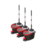 Pedal Spin Mop and Bucket Set with 360° Swivel Microfiber Mop