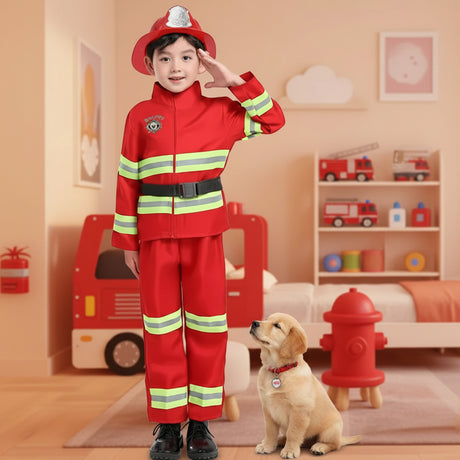 Kids Firefighter Costume Costume set Costume Sets