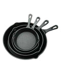 4pcs Cast Iron Skillet Set – Heavy Gauge Kitchen & Dining