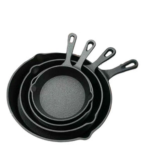 4pcs Cast Iron Skillet Set – Heavy Gauge Kitchen & Dining