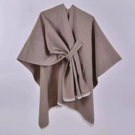Wrap Me Up Belted Shawl Poncho Clothing & Accessories Clothing