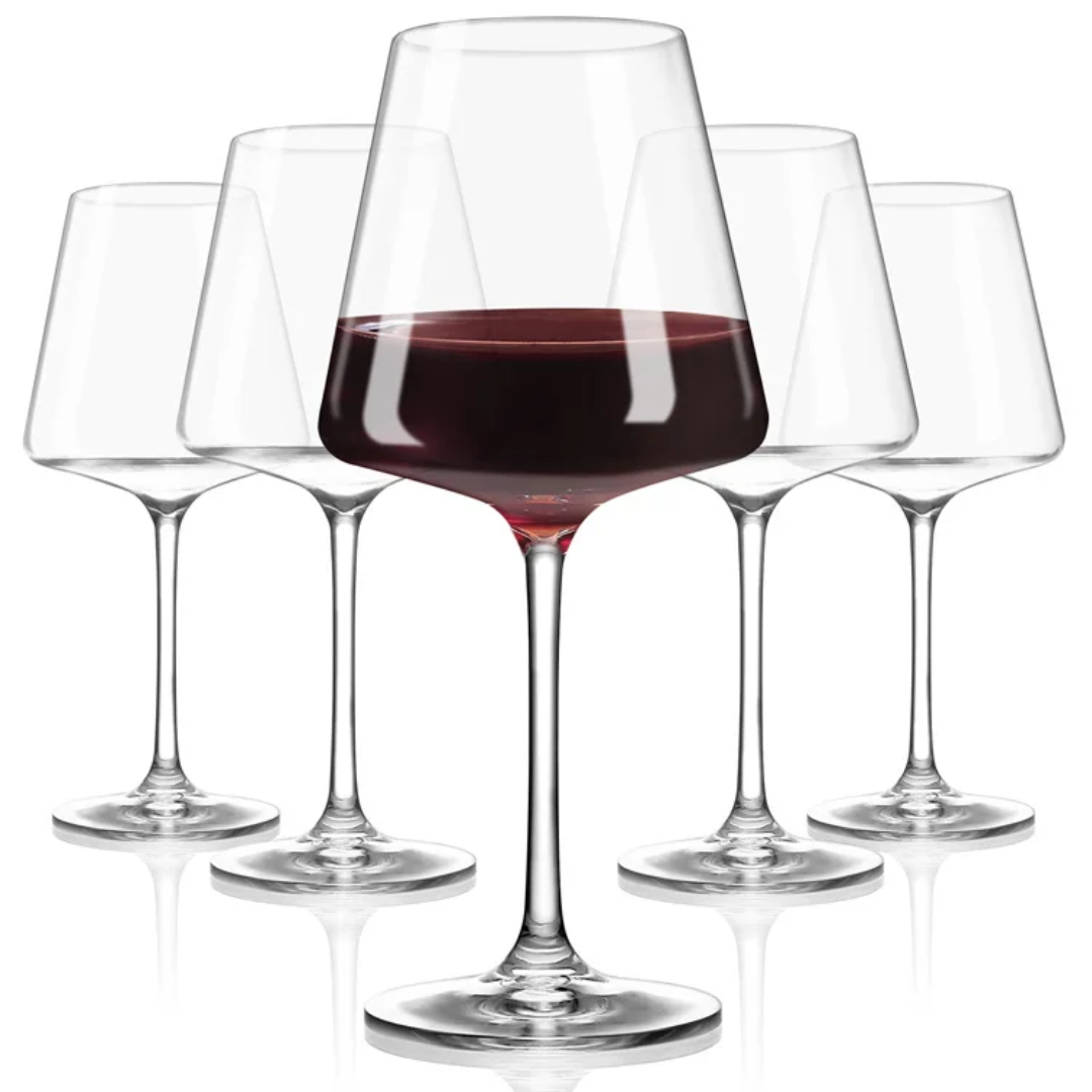 Elegant Goblet Wine Glass 613ml – Set of 2 or 6- Furaha Finds Kenya