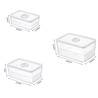 3 Pc Acrylic Fridge Organizer Set Fridge organizer Kitchen Organizers