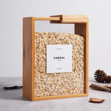 3L Bamboo Dry Food and Cereals Storage Container – Glass with Bamboo Lid