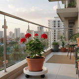 Movable Flower Pot & Gas Cylinder Pallet 39cm with Wheels Flower pot Uncategorized