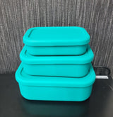 Leak Proof Food Grade Silicone Lunch Box Set 3pcs