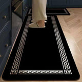 2 Pc Rubber Bottom Anti-Slip Kitchen Mat Set Kitchen mat Rugs