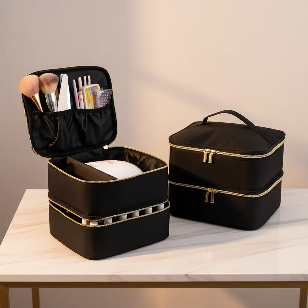 Double-Layer Nail Polish Travel Organizer Case Travel organizer Travel Organizer Bags