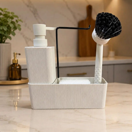 Soap Dispenser & Sink Caddy Set Soap & Lotion Dispensers