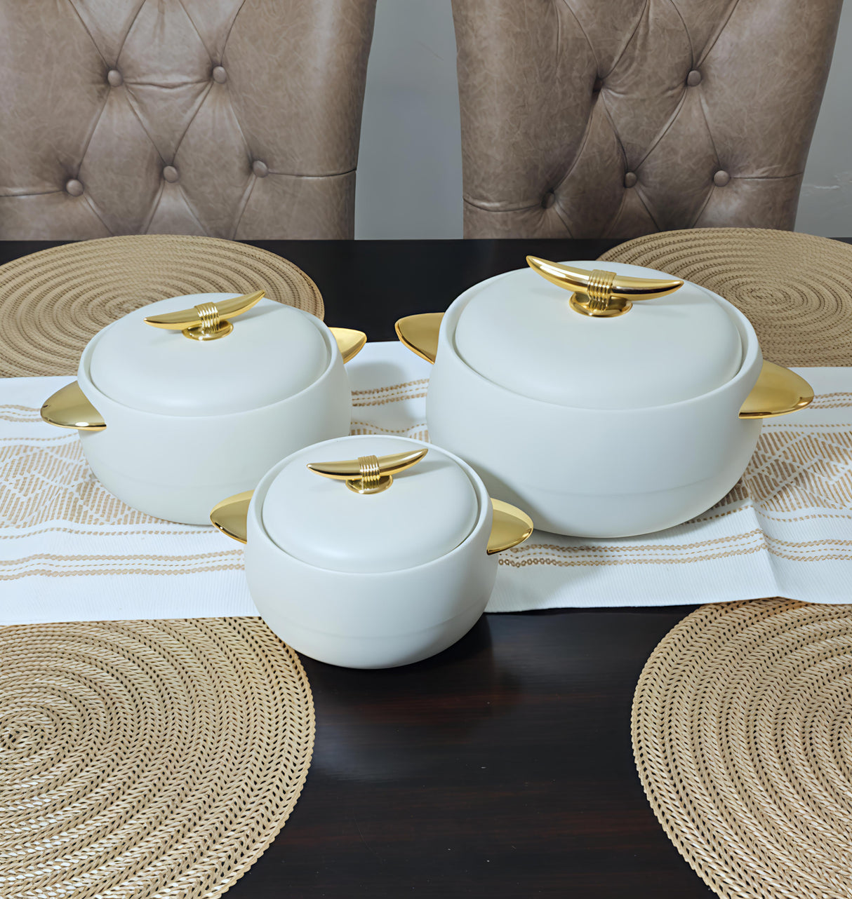 Modern European Style Luxurious Insulated Hotpots Set