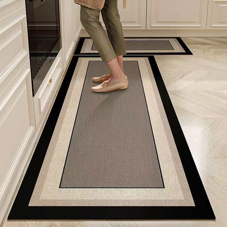 2 Pc Rubber Bottom Anti-Slip Kitchen Mat Set Kitchen mat Rugs