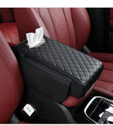 2 in 1 Car Armrest with Tissue Storage – Universal Multifunctional Booster Pad