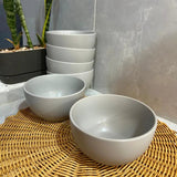 6 pcs Elegant Light Grey Bowls Bowls Bowls